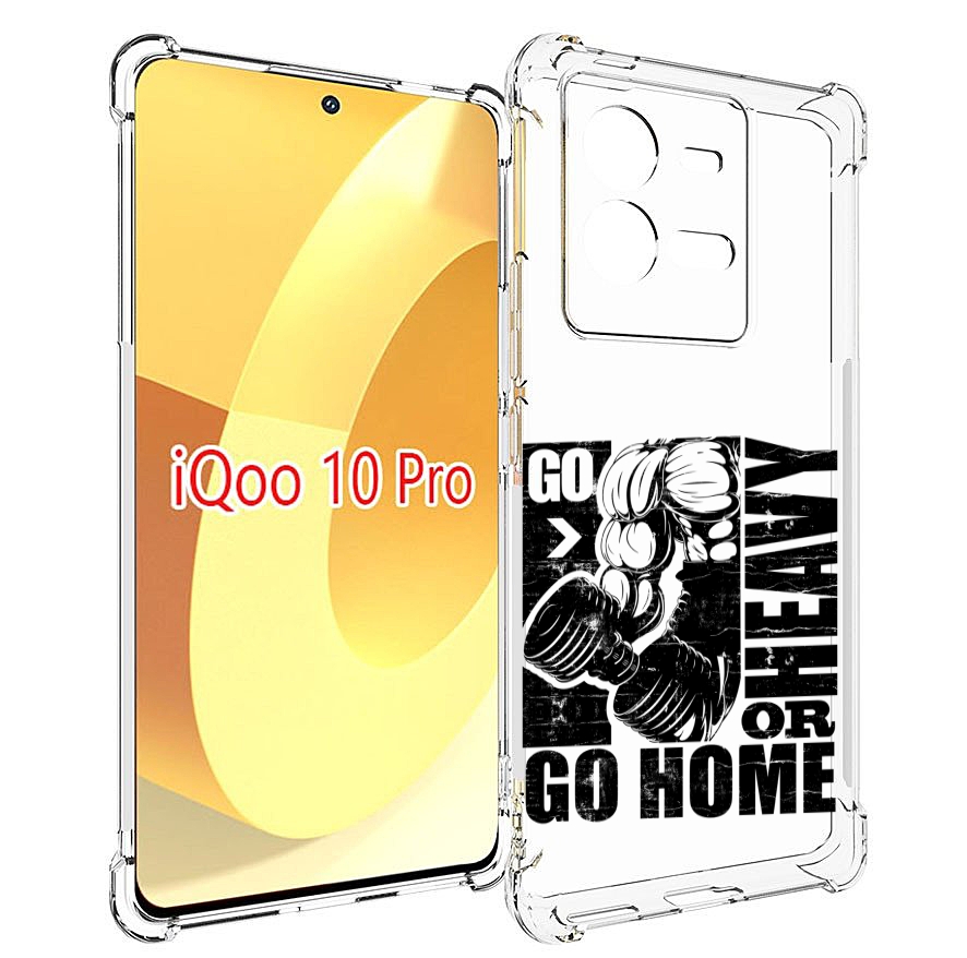 

Чехол MyPads накаченные руки для Vivo iQOO 10 Pro, Прозрачный, Tocco