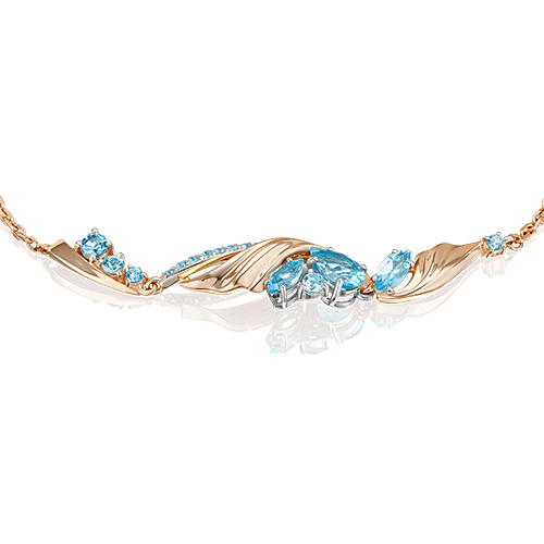 

Браслет из комбинированного золота с топазом р.  PLATINA jewelry 05-0796-00-201-1111, 05-0796-00-201-1111_p1