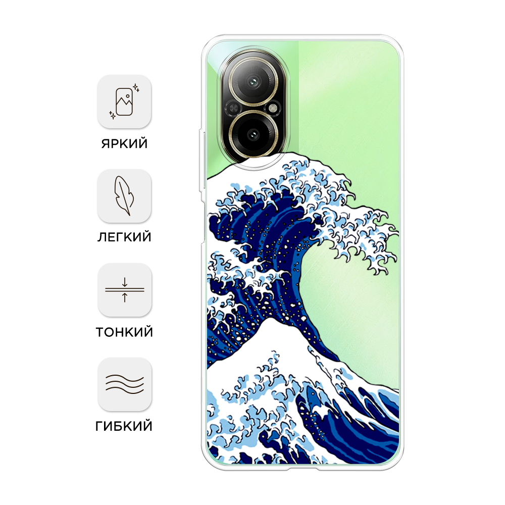 

Чехол Awog на Realme C67 4G "Волна в Канагаве", Синий;белый, 2515750-1