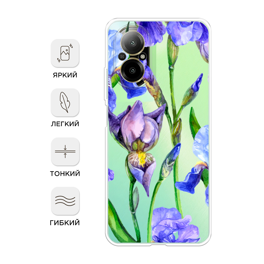 

Чехол Awog на Realme C67 4G "Синие ирисы", Фиолетовый;голубой;зеленый, 2515750-1