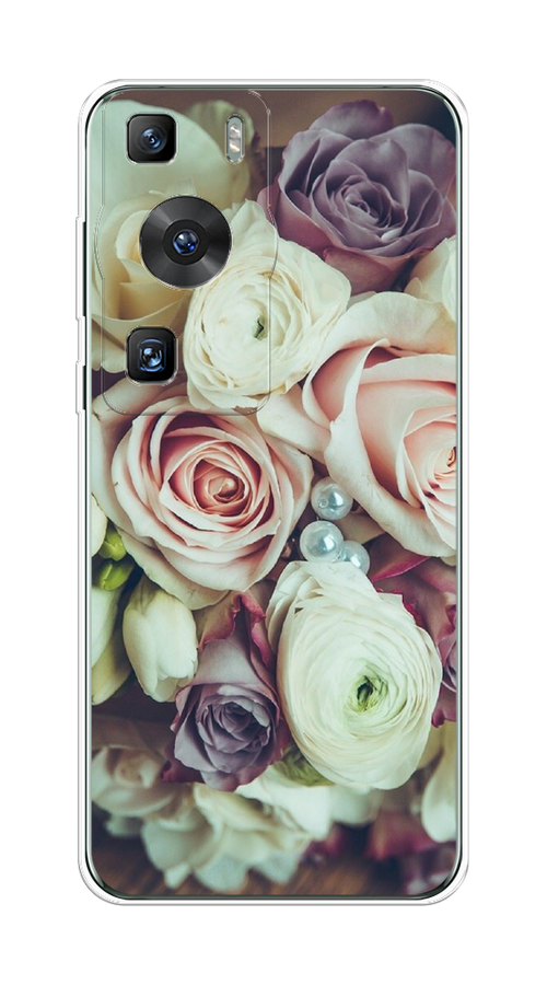 

Чехол на Huawei P60/P60 Pro "Свадебный букет", Белый;фиолетовый, 6121050-2
