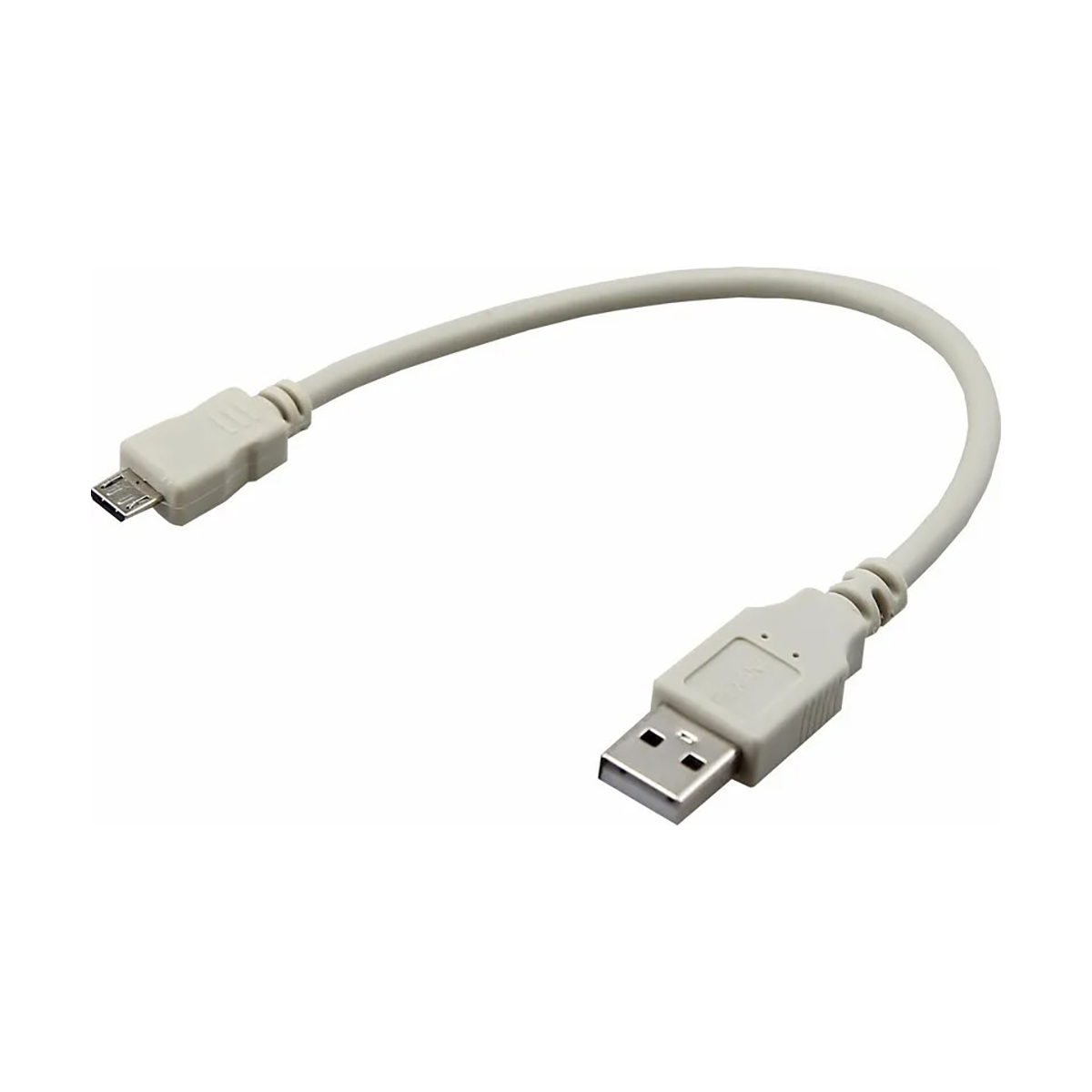 фото Кабель usb-micro usb 0,2 м пвх (серый) (1/10/1000) "rexant" 18-1162