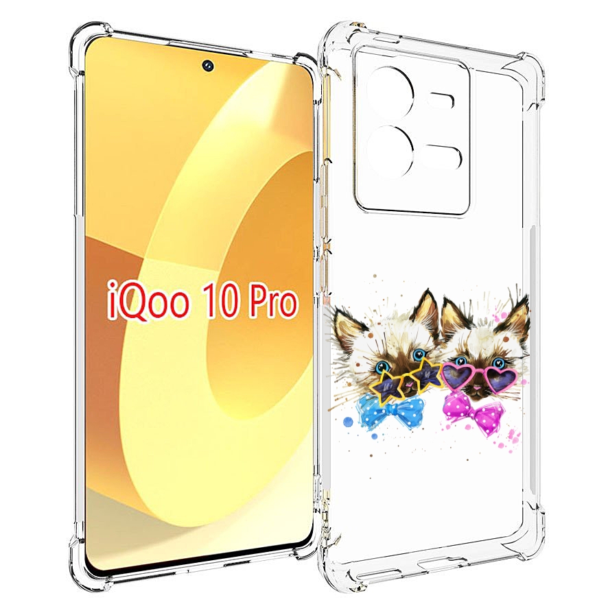 

Чехол MyPads милые котята для Vivo iQOO 10 Pro, Прозрачный, Tocco