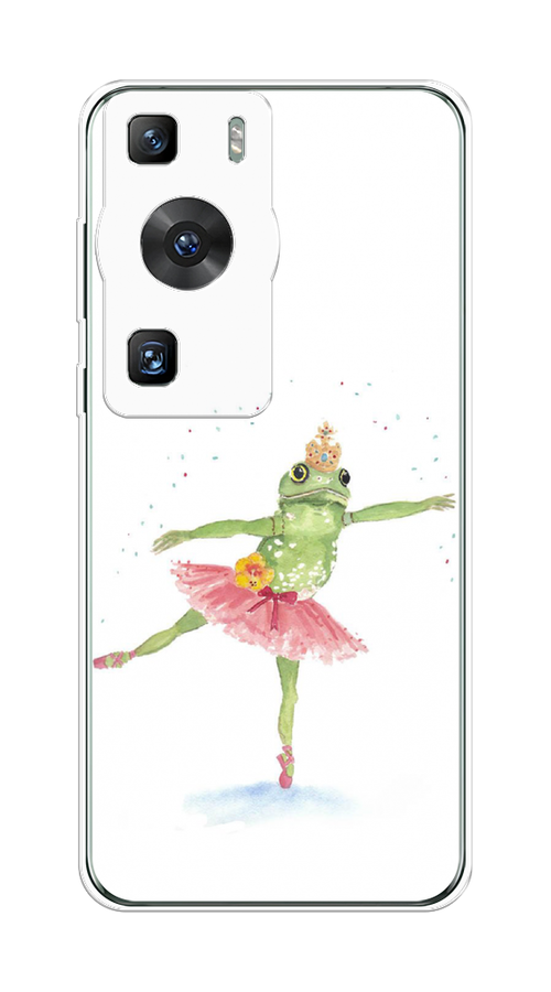 

Чехол на Huawei P60/P60 Pro "Лягушка-балерина", Зеленый, 6121050-1