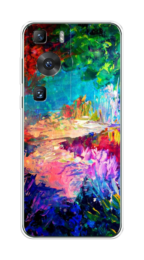 

Чехол на Huawei P60/P60 Pro "Лес-гуашь", Синий;розовый;зеленый, 6121050-1