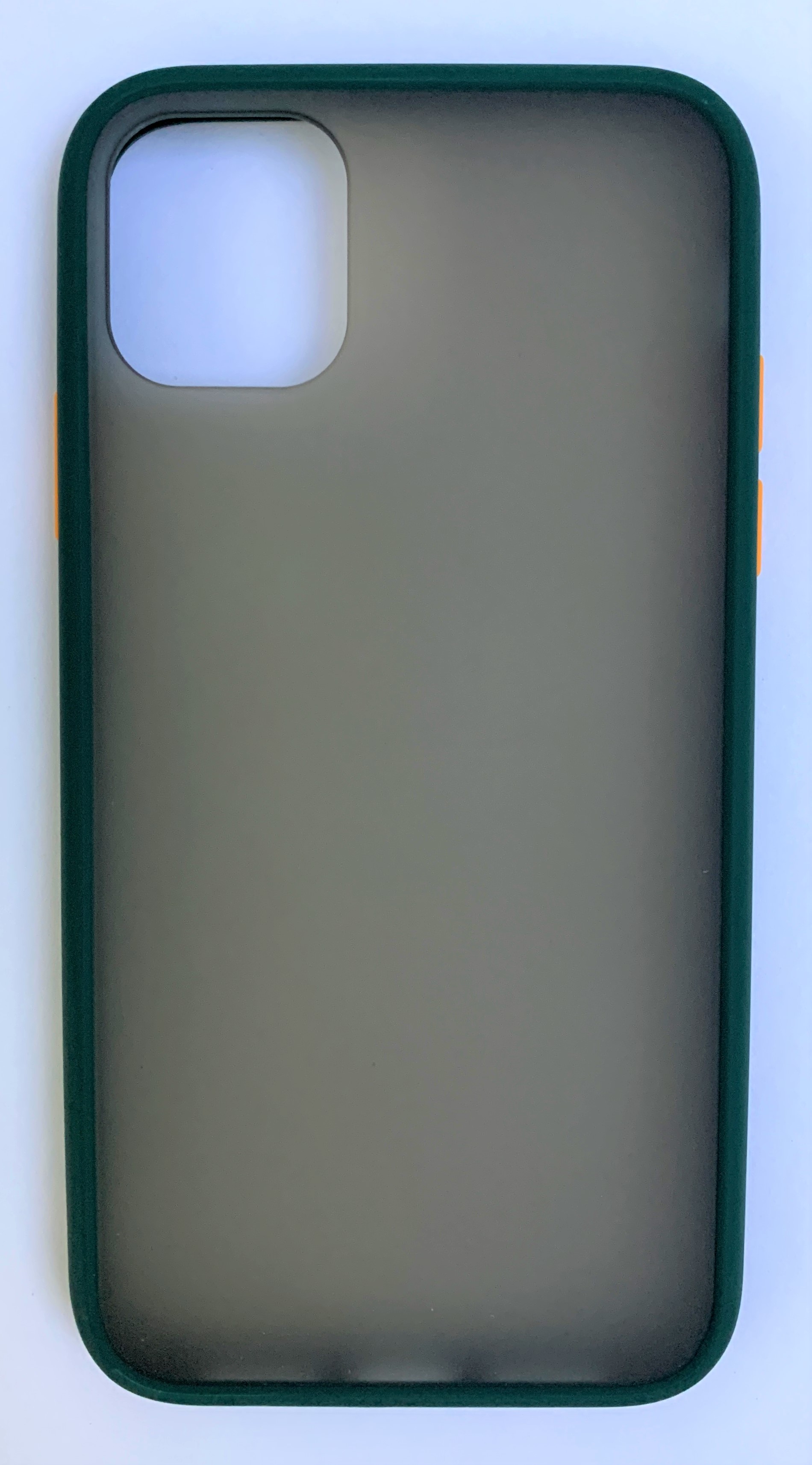 

Чехол для Apple iPhone 11 Pro с бампером пластик/силикон (прозрачно-черный/зеленый)