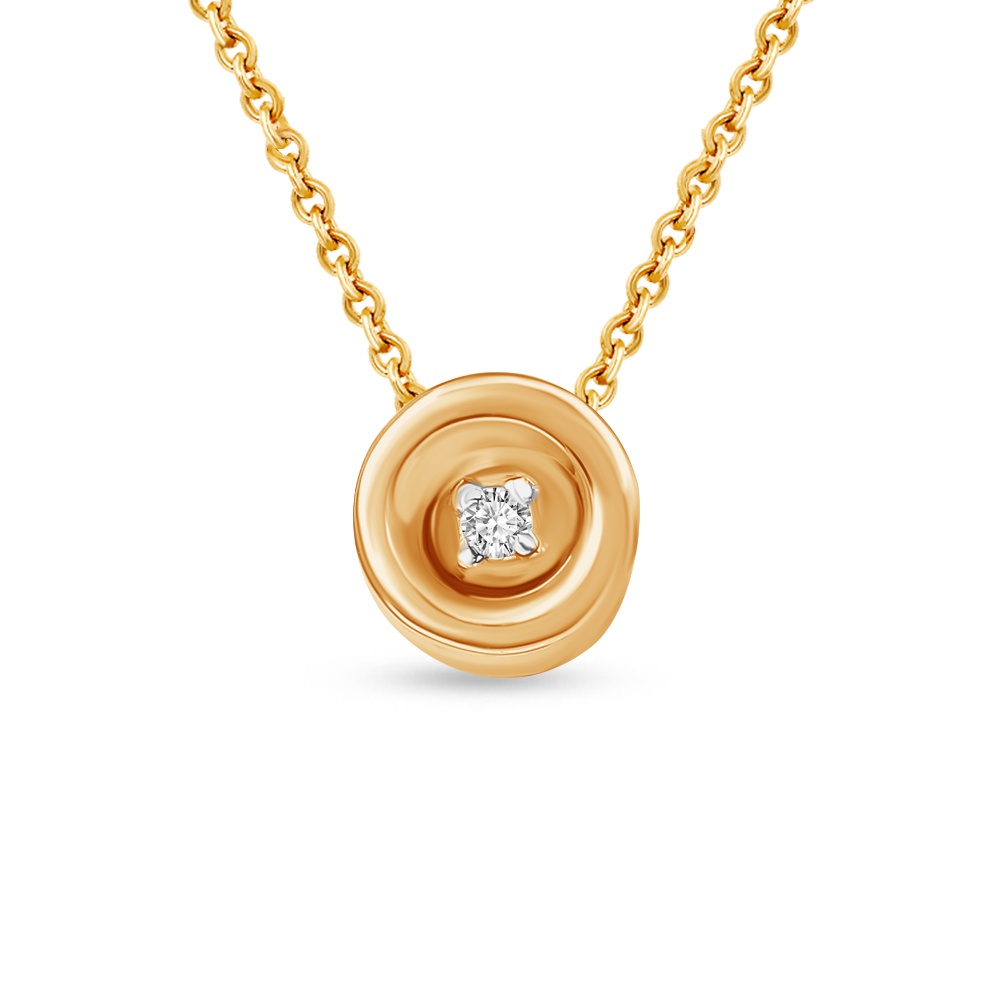 

Колье из золота 38 см 585Gold 106000136, бриллиант, 106000136