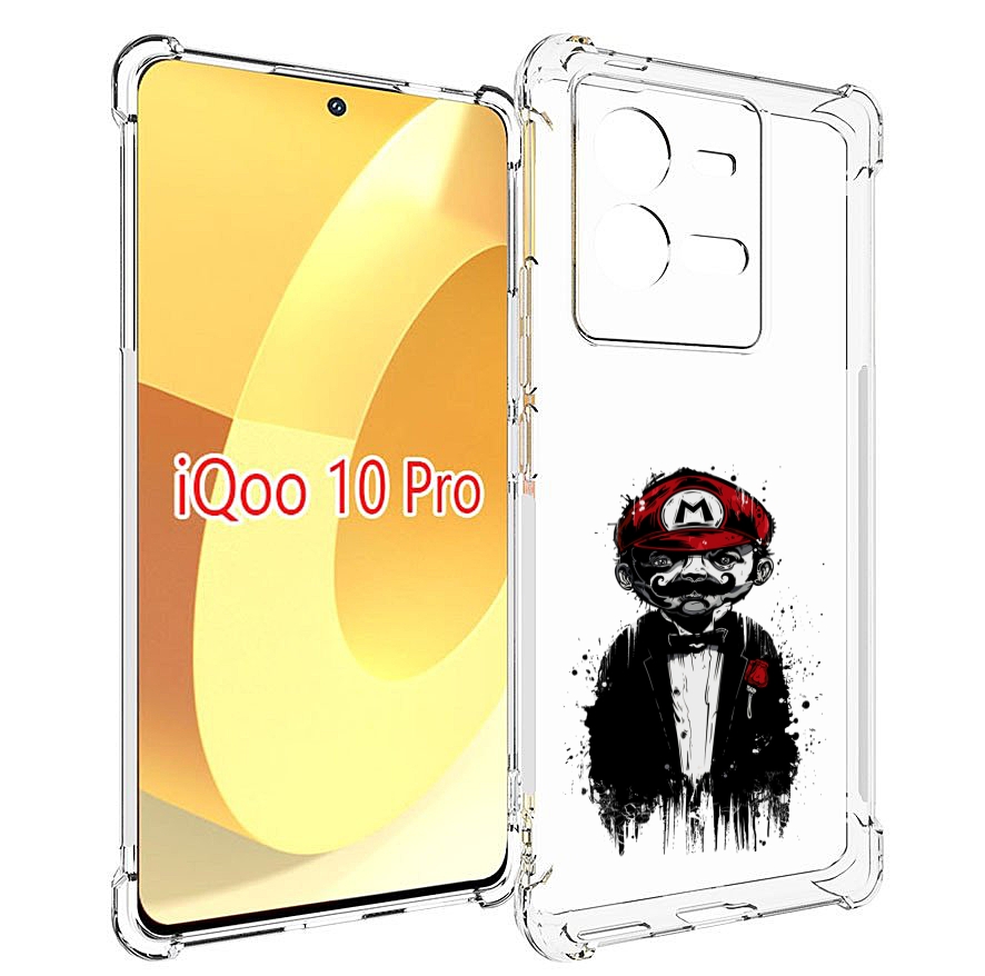 

Чехол MyPads марио для Vivo iQOO 10 Pro, Прозрачный, Tocco