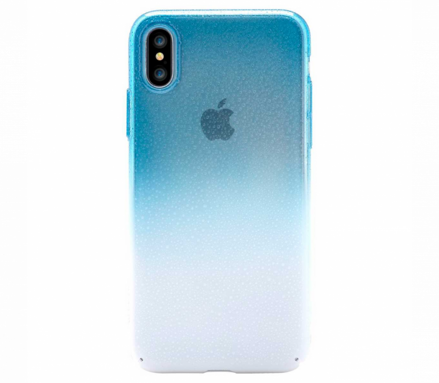 фото Чехол-накладка devia amber case для apple iphone x/xs силиконовый (blue)