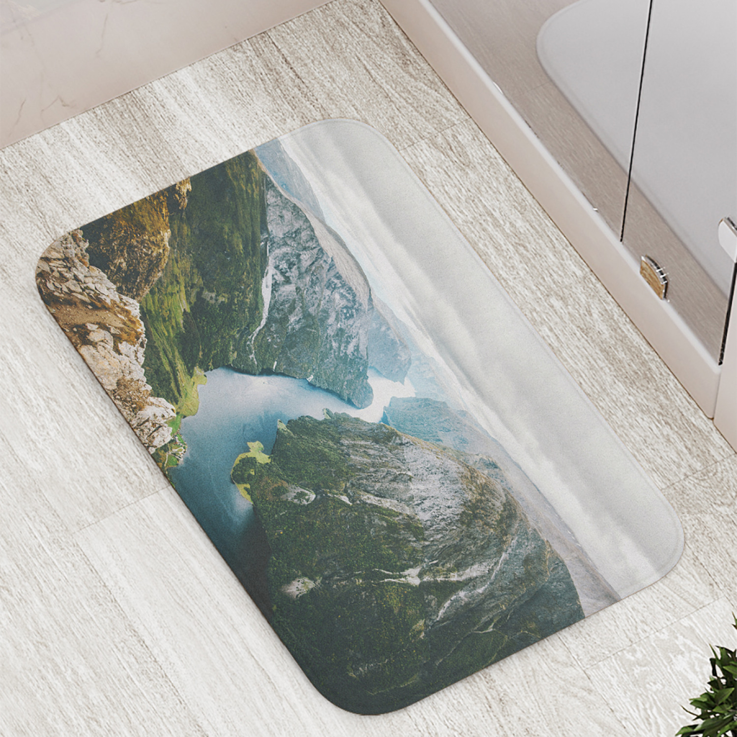 

Коврики для ванной и туалета bath_102570 Река Нерейфьорд в Норвегии JoyArty, Река Нерейфьорд в Норвегии
