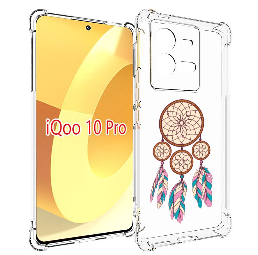 

Чехол MyPads ловец снов бежевый для Vivo iQOO 10 Pro, Прозрачный, Tocco