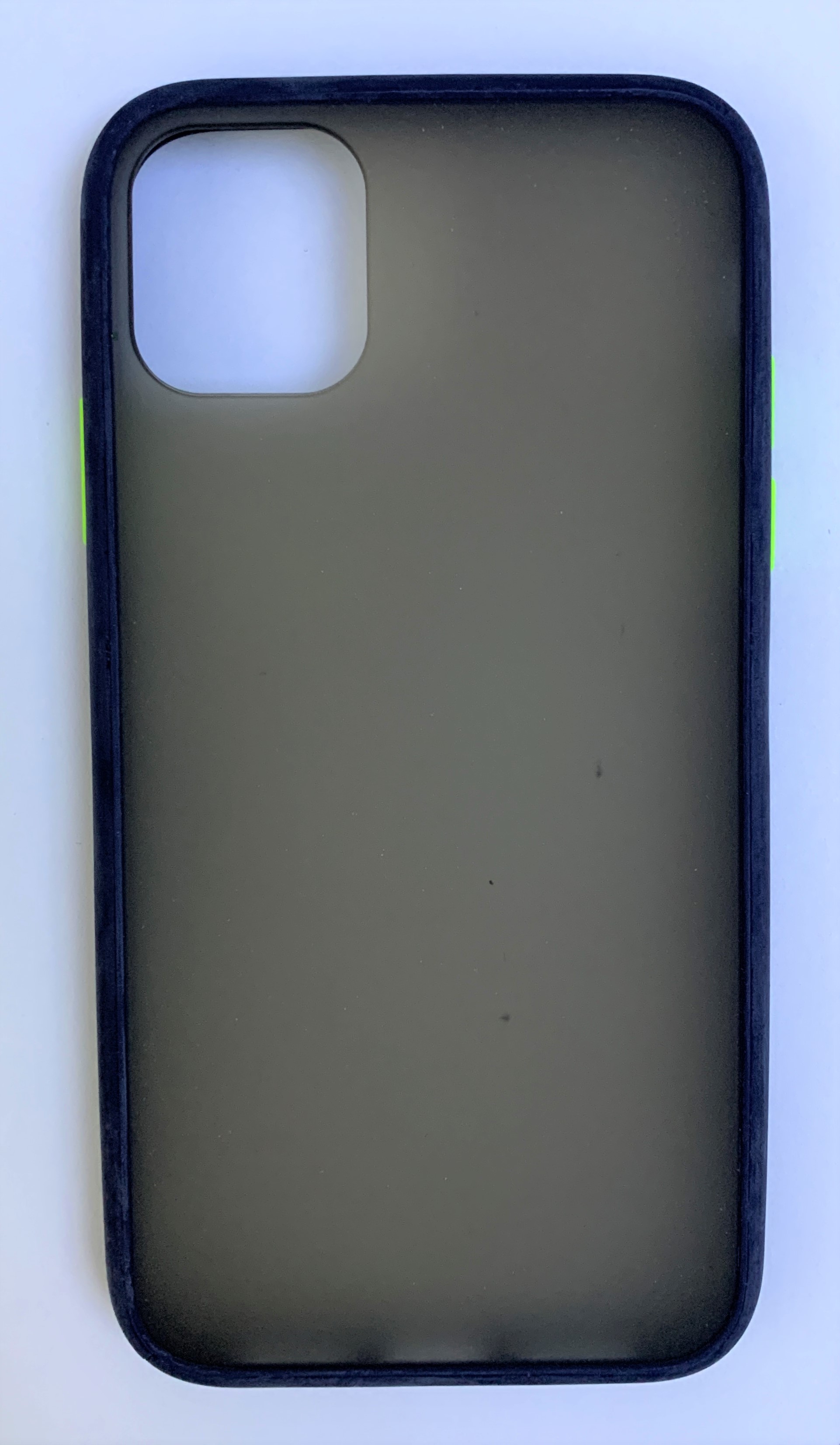 

Чехол-накладка для Apple iPhone 11 Pro с бампером пластик/силикон (прозрачно-черный/синий)
