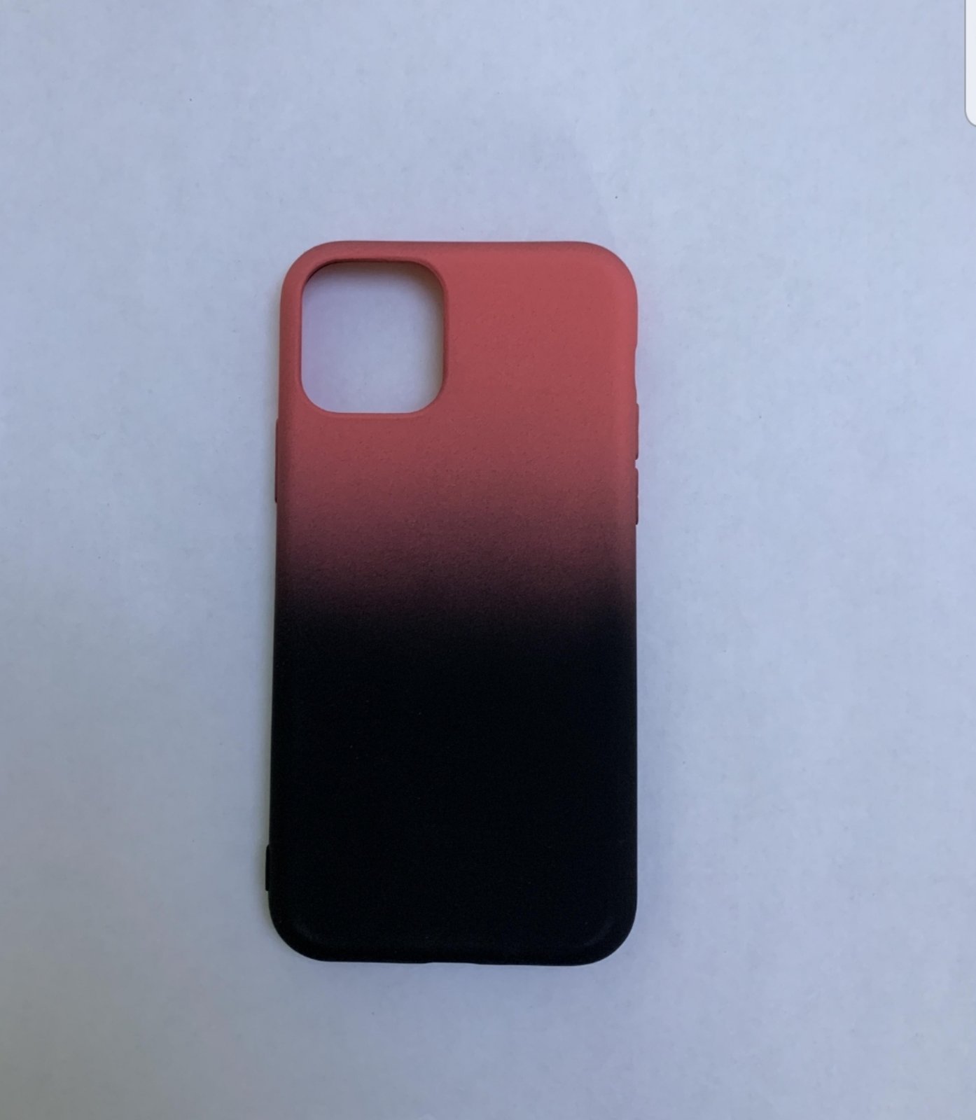 Чехол-накладка FaisON Gradient Series для iPhone 11 Pro силиконовый (черный/красный)