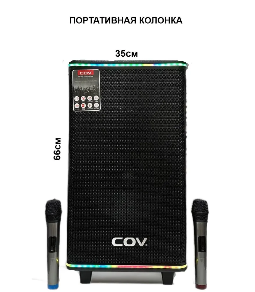 

Портативная колонка COV CV-272, Черный, RD02710227807230