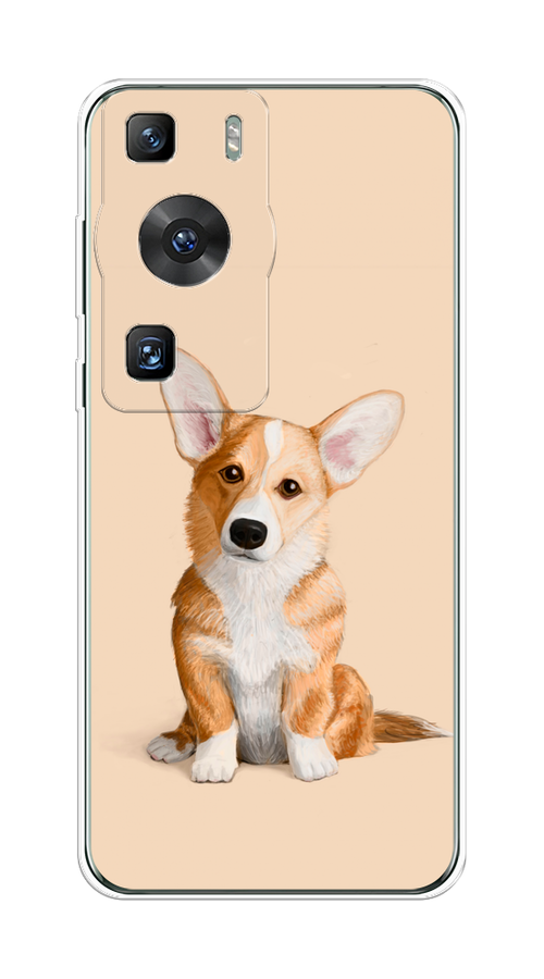 

Чехол на Huawei P60/P60 Pro "Грустный Корги", Коричневый;бежевый, 6121050-1