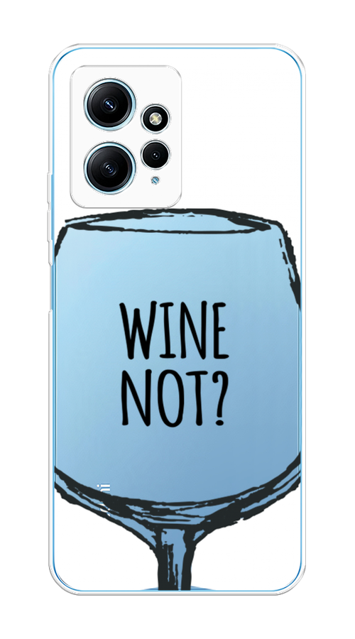 

Чехол на Xiaomi Redmi Note 12 4G "Wine not white", Белый, 318350-1