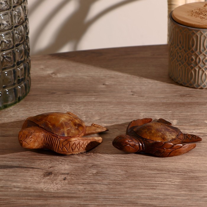 

Сувенир из дерева "Маленькая черепашка" 16х12х4 см