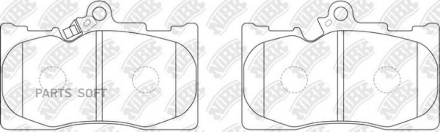 

Тормозные колодки NiBK передние pn1547