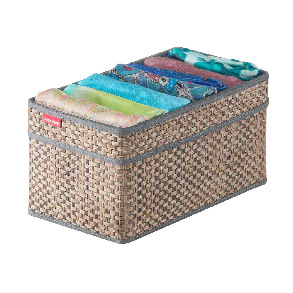 

Корзина для хранения с ручками Casy Home ВА-021 28х15х15 см, 28х15х15 см