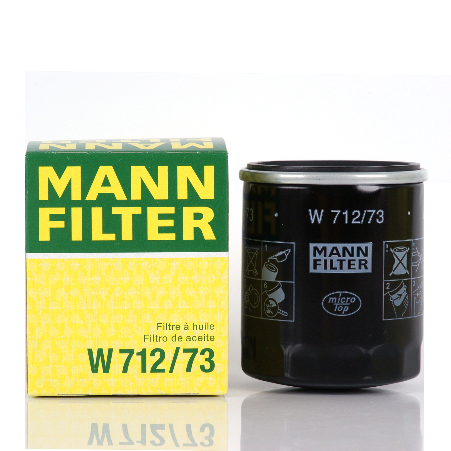 

Фильтр масляный MANN FILTER арт. W712/73, W712/73