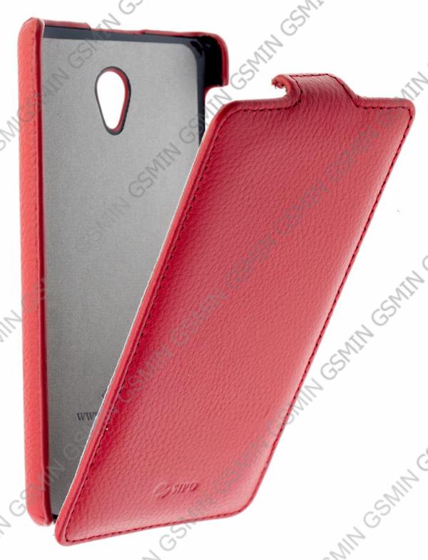 фото Кожаный чехол для lenovo s860 sipo premium leather case - v-series (красный)