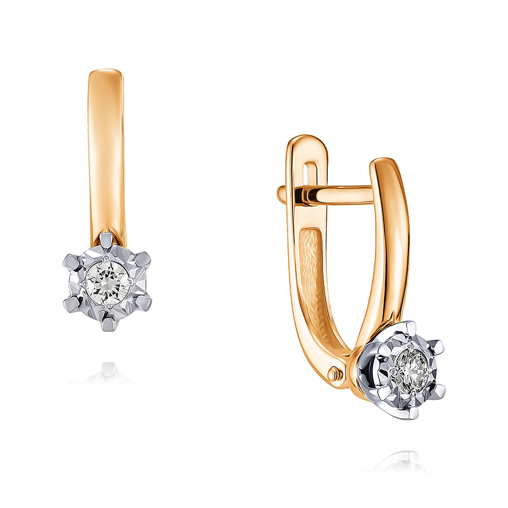 

Серьги из красного золота с бриллиантом ADAMAS 24039995/01-А50Д-41, 24039995/01-А50Д-41