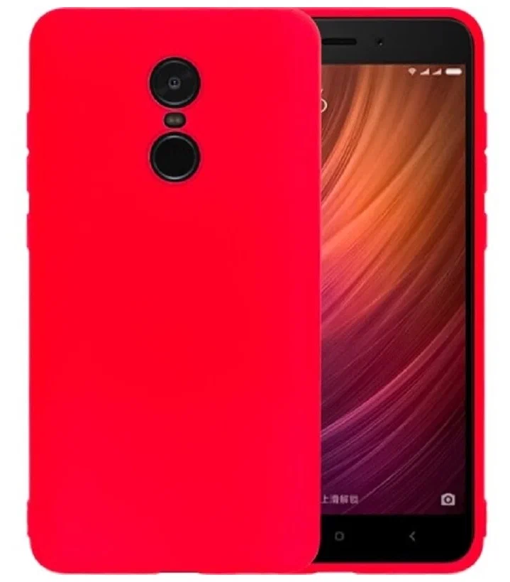 

Чехол матово силиконовый для Xiaomi Redmi Note 4X Red, Красный