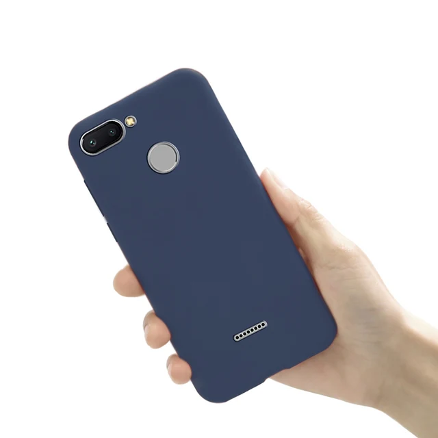 

Чехол матово силиконовый для Xiaomi Redmi 6 Blue, Синий