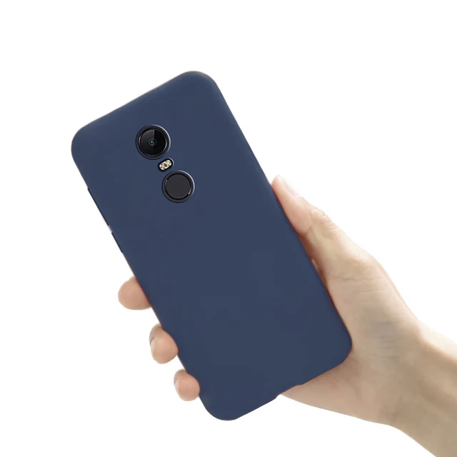 

Чехол матово силиконовый для Xiaomi Redmi 5 Plus Blue, Синий