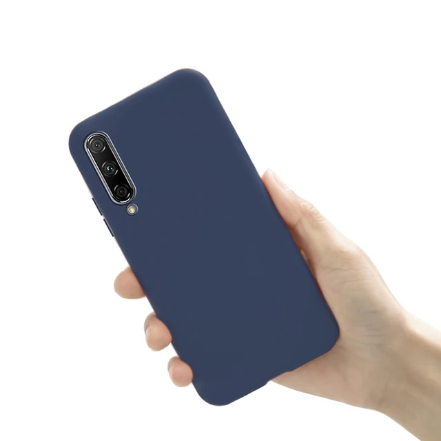 

Чехол матово силиконовый для Huawei Y9S Blue, Синий