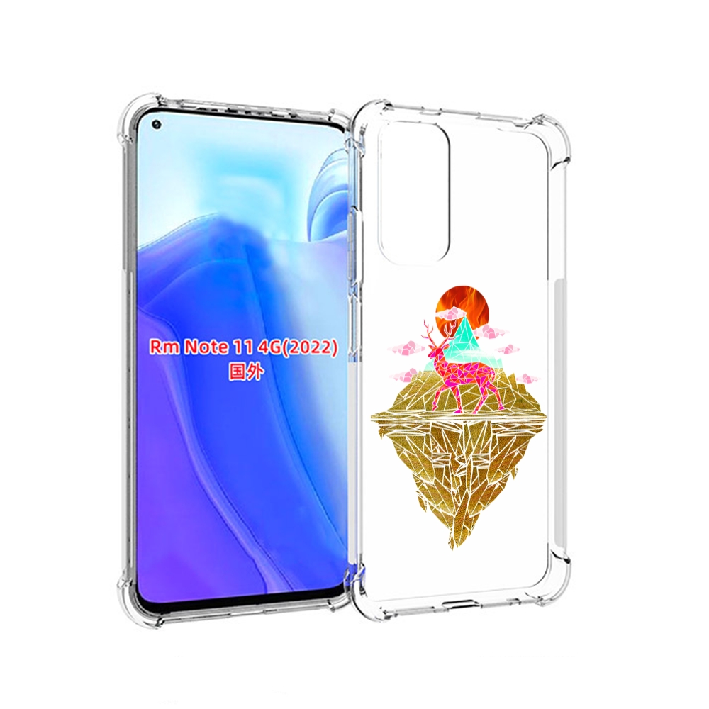 

Чехол MyPads розовый олень абстракция для Xiaomi Redmi Note 11 4G ( Глобальная версия ), Tocco