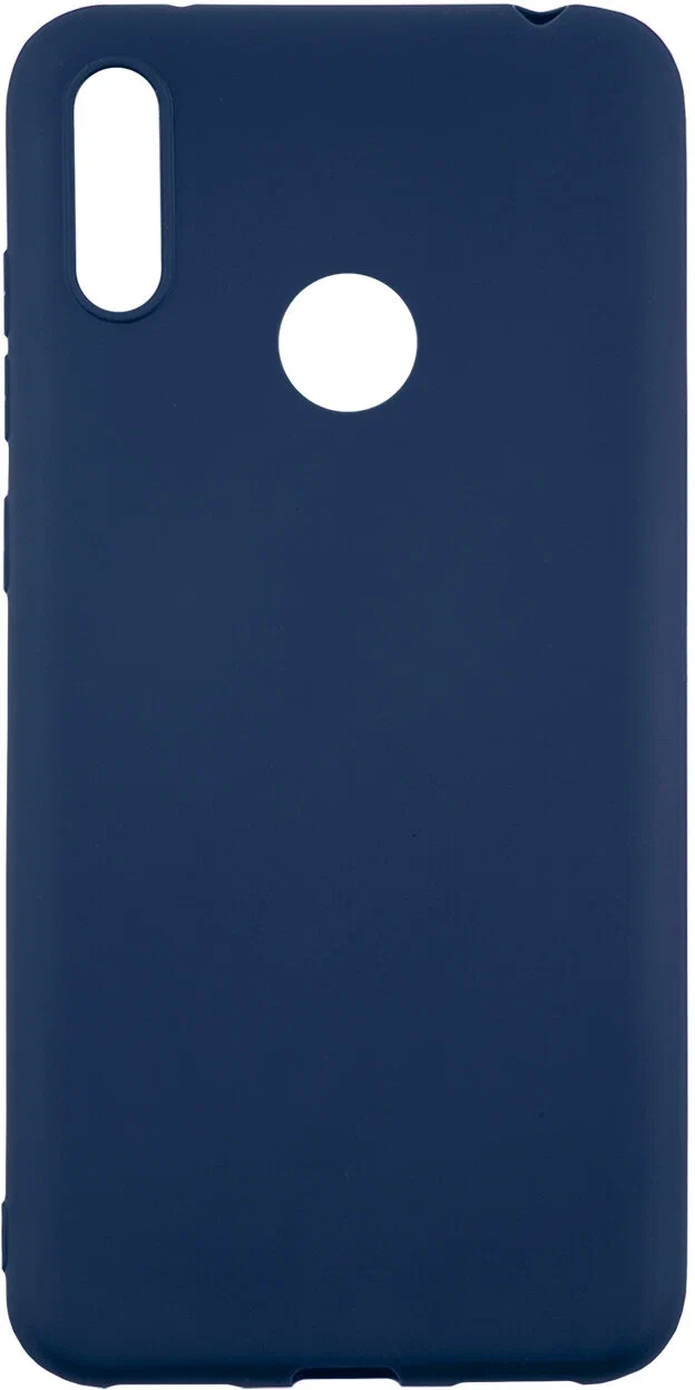 

Чехол матово силиконовый для Huawei Y7 2019 Blue, Синий