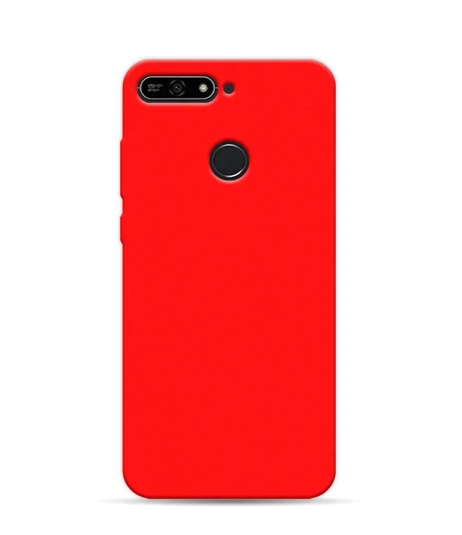 

Чехол матово силиконовый для Huawei Y6 2018/Honor 7C/7A Pro Red, Красный