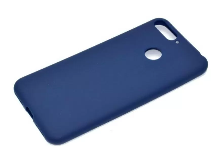 

Чехол матово силиконовый для Huawei Y6 2018/Honor 7C/7A Pro Blue, Синий