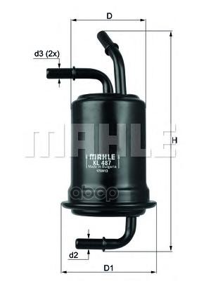 

Фильтр топливный KIA KNECHT KL487