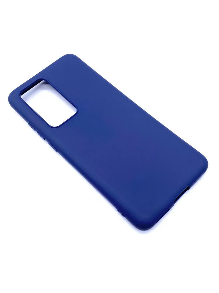 

Чехол матово силиконовый для Huawei P40 Pro plus Blue, Синий