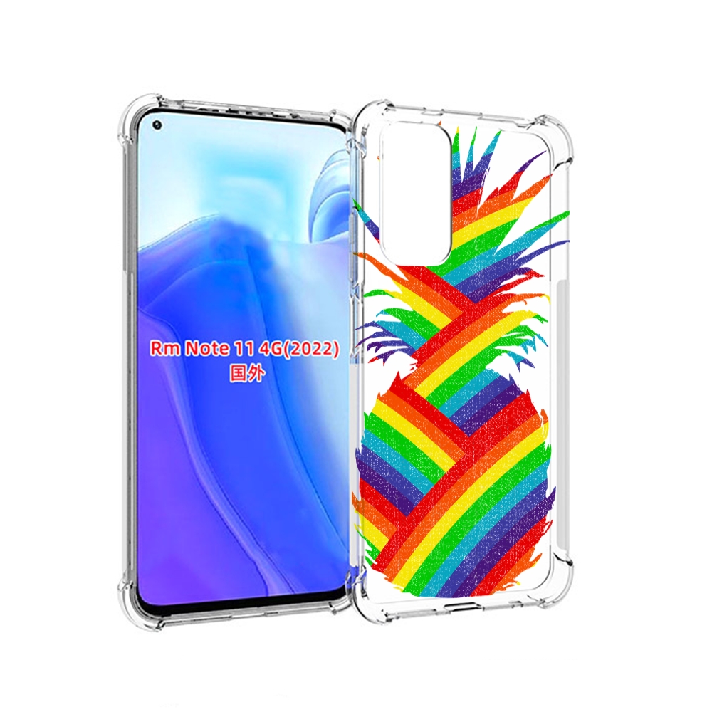

Чехол MyPads радужный ананас для Xiaomi Redmi Note 11 4G ( Глобальная версия ), Tocco