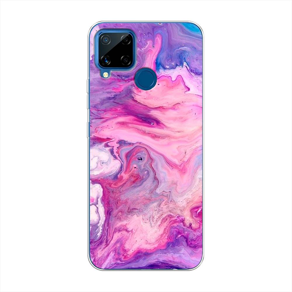 

Чехол на Oppo Realme C15 "Нежно-розовая абстракция", Розовый, 255050-3