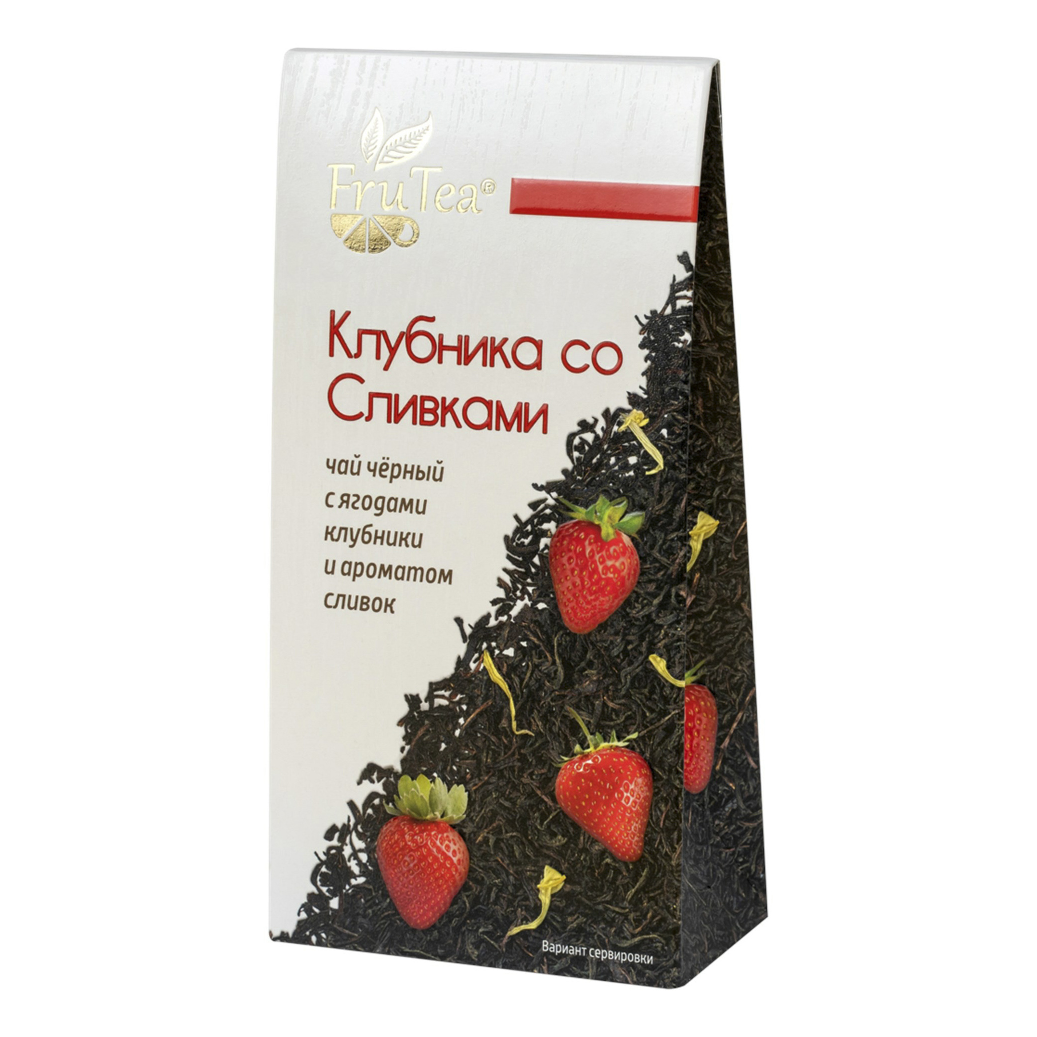 Чай черный FruTea клубника со сливками 50 г