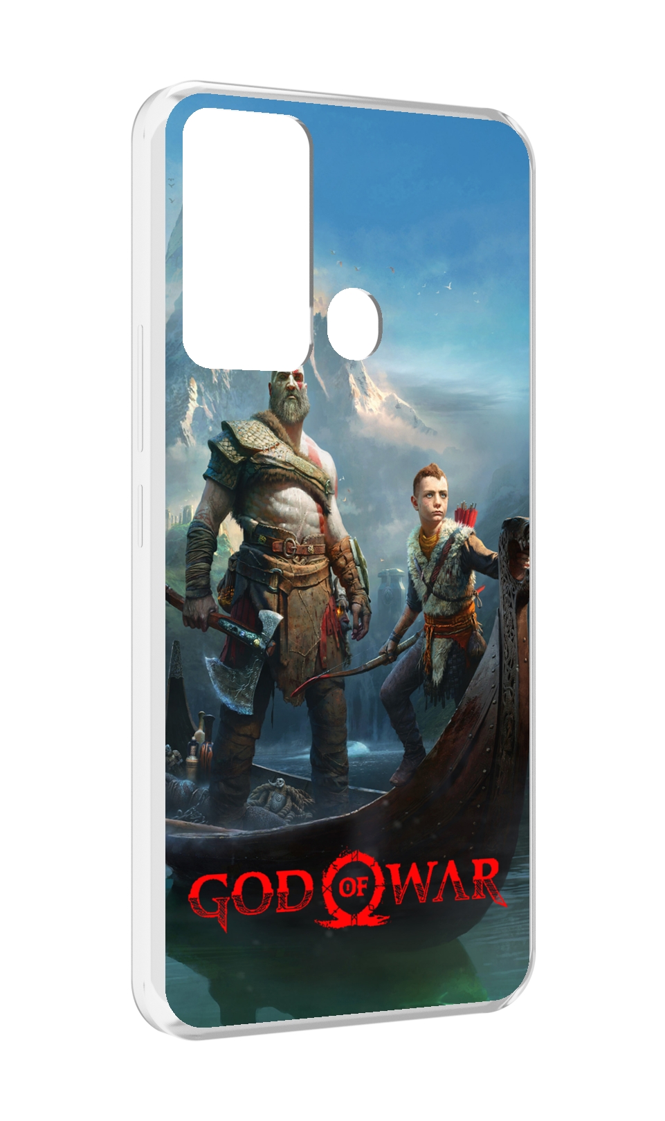

Чехол MyPads God Of War Кратос Атрей для Infinix Hot 12i, Прозрачный, Tocco