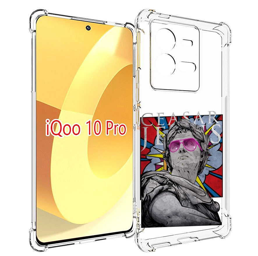 

Чехол MyPads крутая статуя свободы для Vivo iQOO 10 Pro, Прозрачный, Tocco