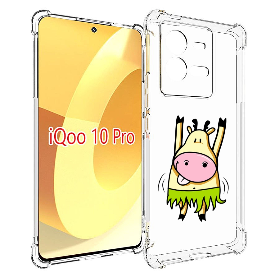 

Чехол MyPads Веселая корова для Vivo iQOO 10 Pro, Прозрачный, Tocco