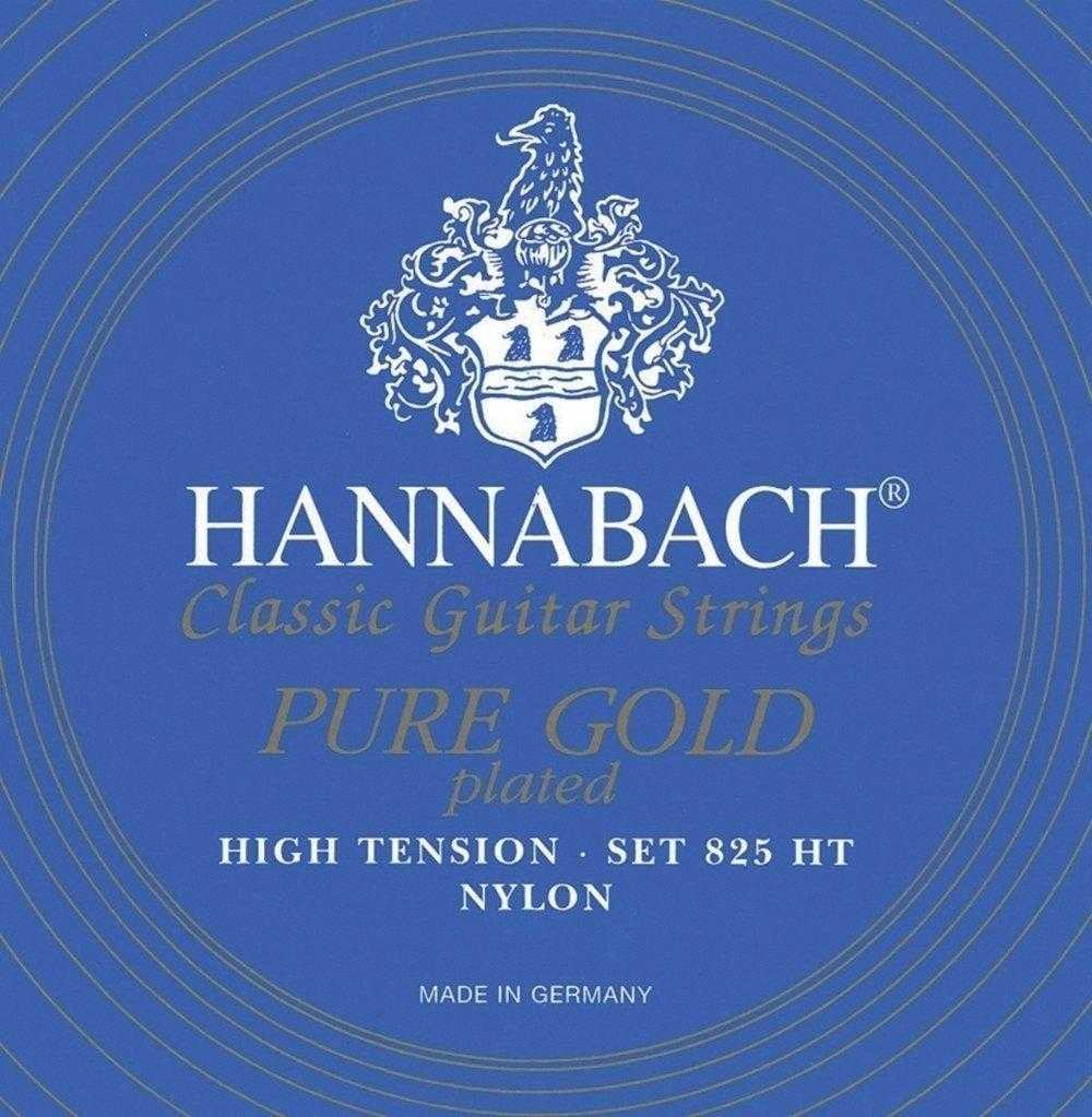 фото Струны для классической гитары hannabach 825ht blue pure gold