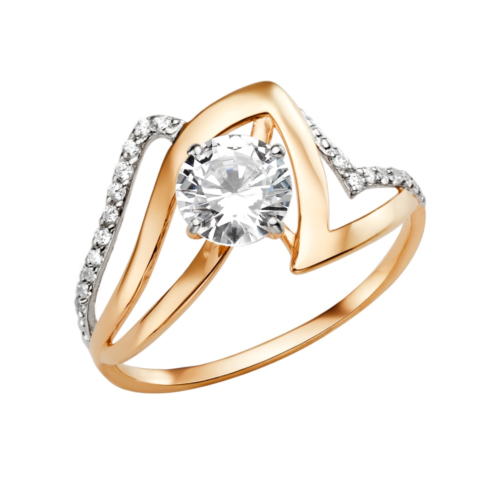 

Кольцо из золота р.  585Gold 301012379, фианит, 301012379