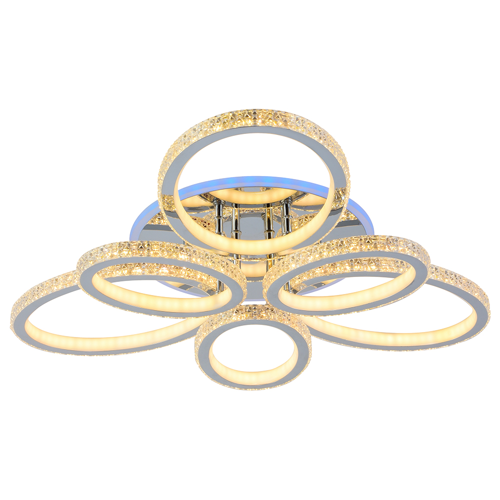 фото Светодиодная люстра 8033/3+3 chr 264w+8w rgb profit light