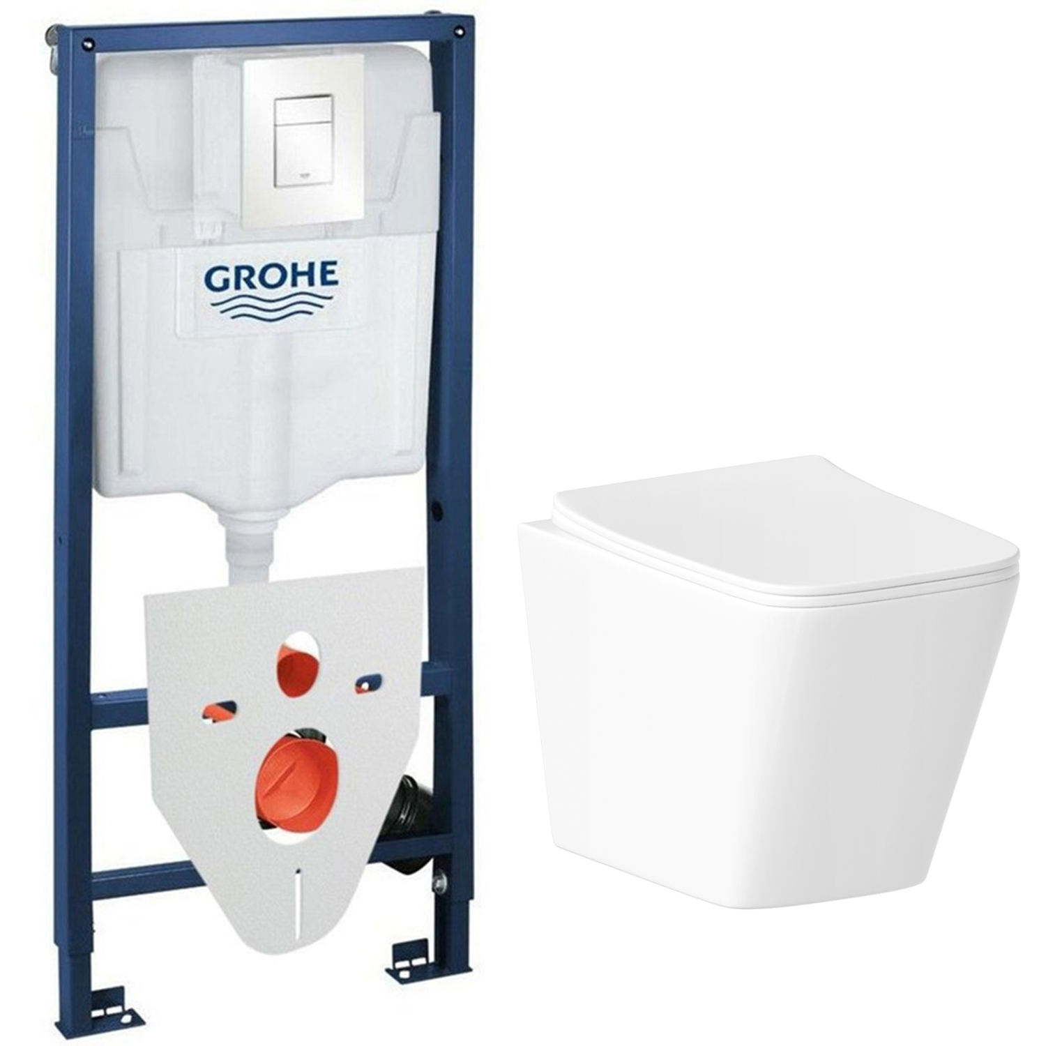 

Комплект инсталляции Grohe с унитазом Helmken 35490301 с кнопкой смыва и шумоизоляцией, set.Grohe.35490301.4