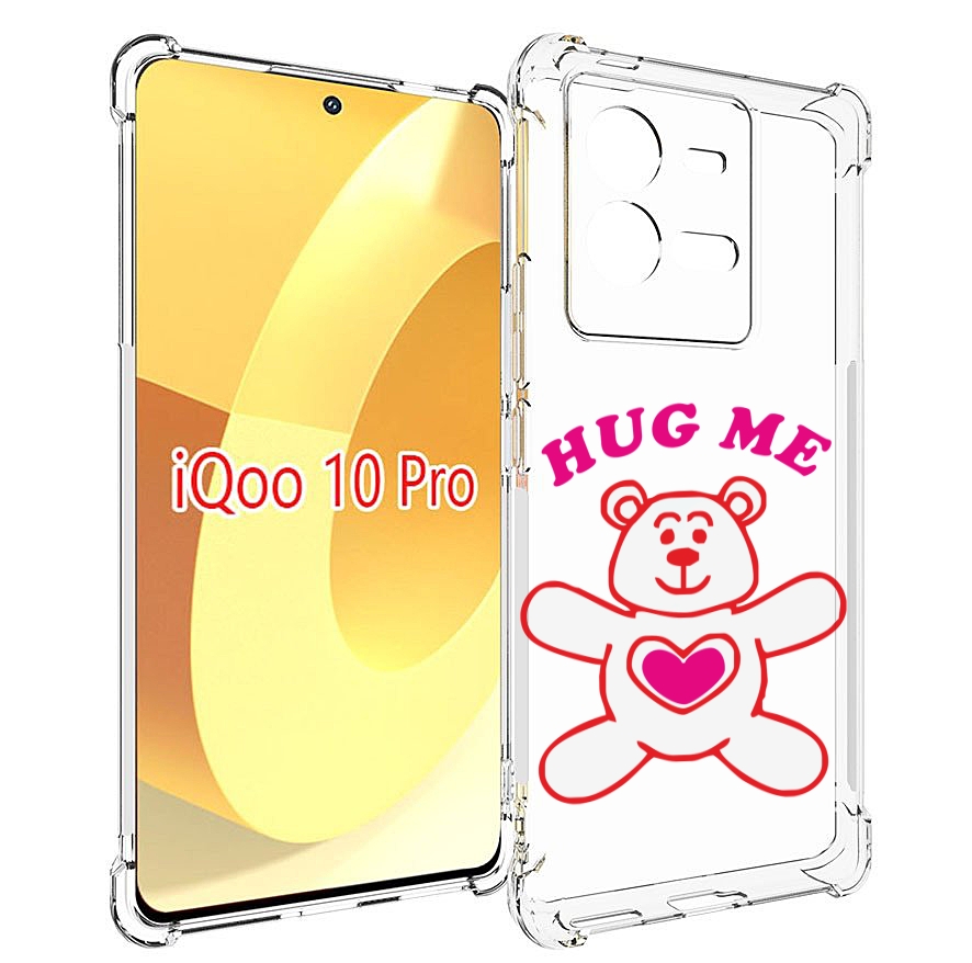 

Чехол MyPads 14 февраля обними меня для Vivo iQOO 10 Pro, Прозрачный, Tocco