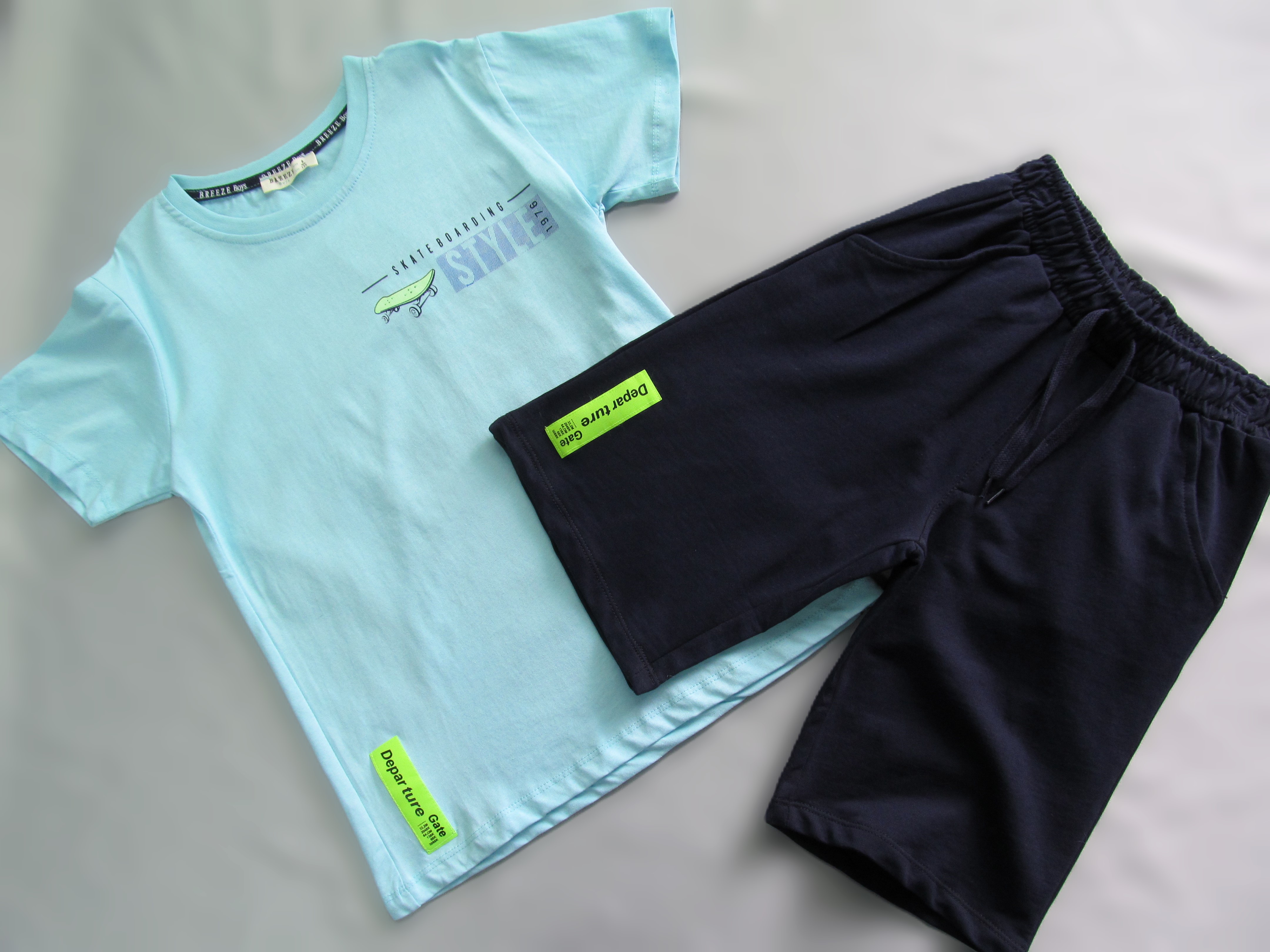 Костюм повседневный спортивный детский Breeze 17790, голубой, синий, 134