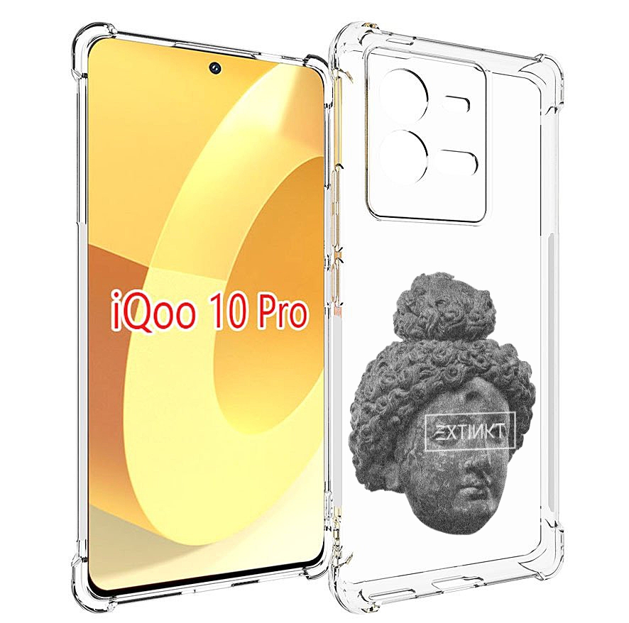

Чехол MyPads каменное лицо девушки для Vivo iQOO 10 Pro, Прозрачный, Tocco
