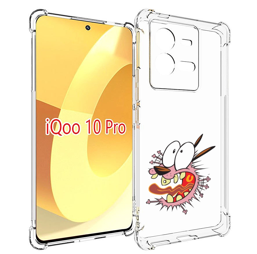 

Чехол MyPads испуганный бобик для Vivo iQOO 10 Pro, Прозрачный, Tocco